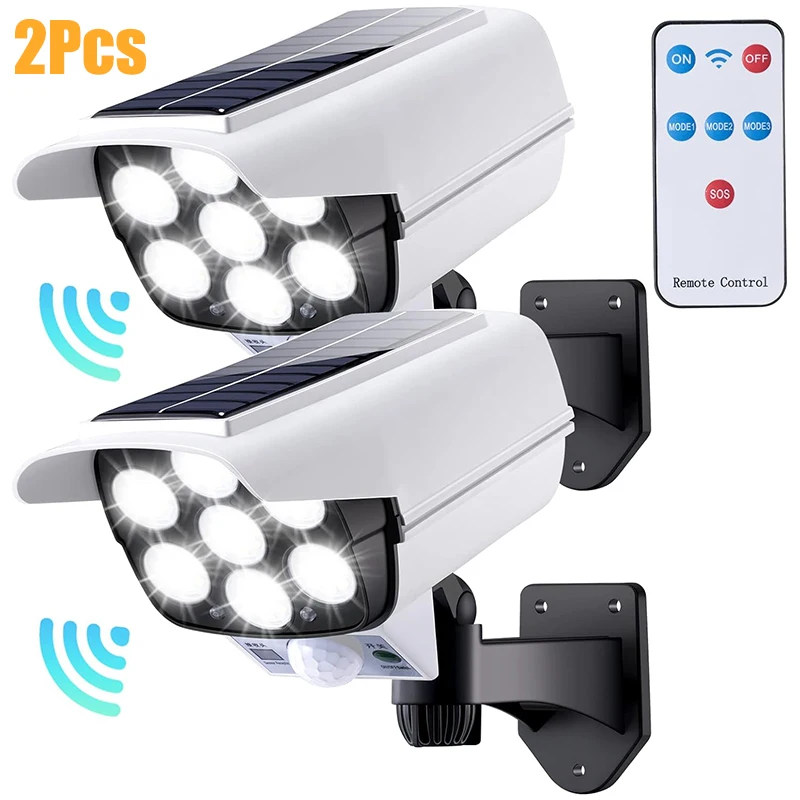 Home Security Flood Lights - 1-2 paket 77LED güneş enerjili hareket